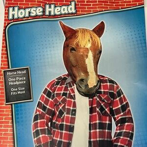 Brown Horse Head Hat